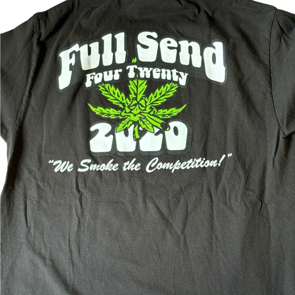 Full Send Nelk Boys 420 Tee. Black. Size L. GUC - Picture 1 of 11